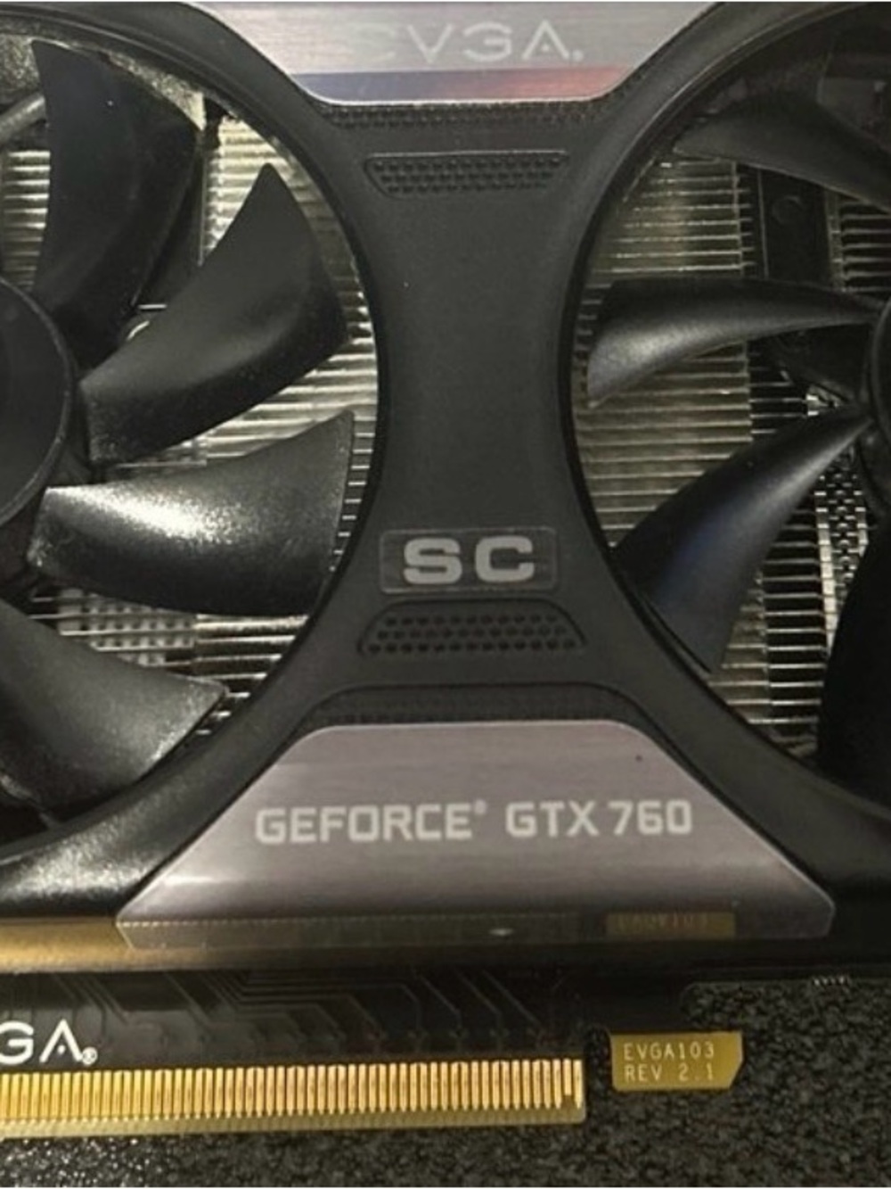 EVGA GeForce GTX 760 SC Graphics Card in Black and Silver